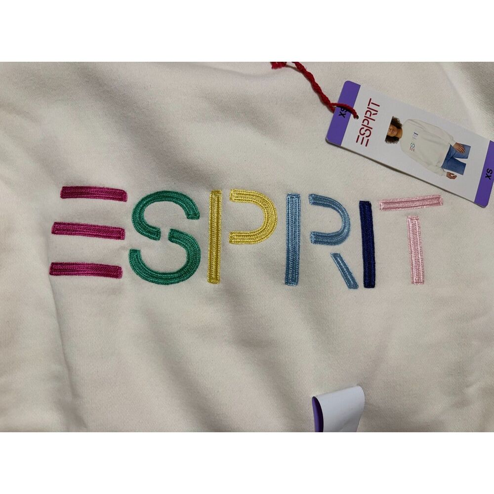 NWT Esprit Sweatshirt Size XS Cream Color Costco